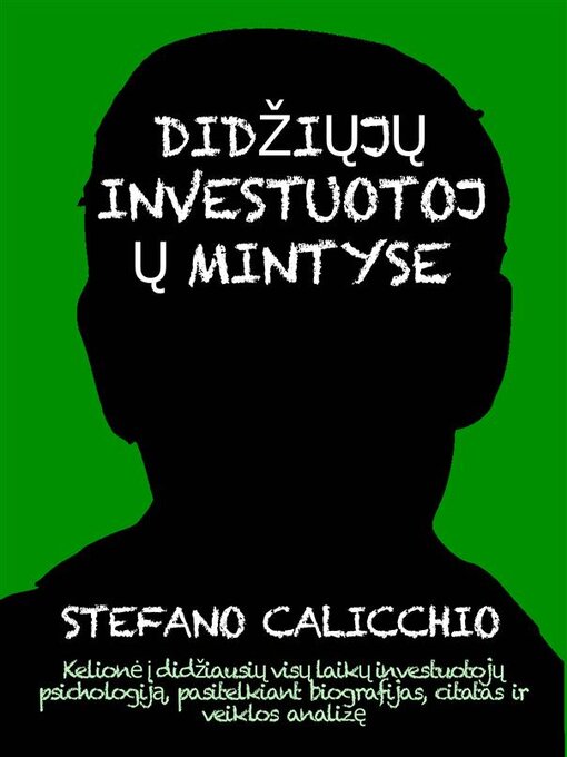 Title details for Didžiųjų investuotojų mintyse by Stefano Calicchio - Wait list
